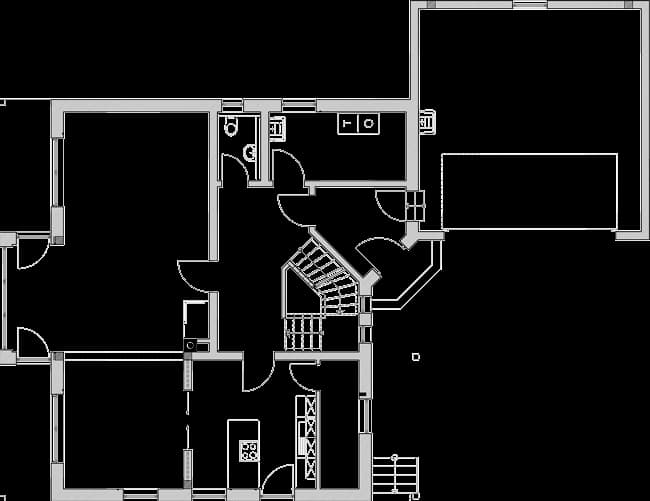 Grundriss des Erdgeschosses